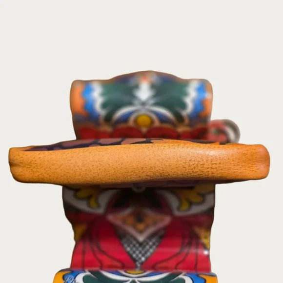 Anuschka Artistic Orange Key Holder Pouch EUC - Picture 4 of 8